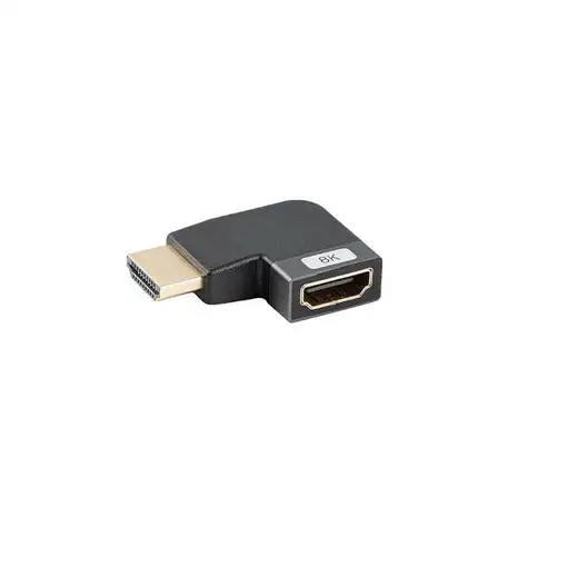 Lanberg AD-HDMI-09 adaptador de cable de vídeo HDMI tipo A (Estándar) Negro, Plata