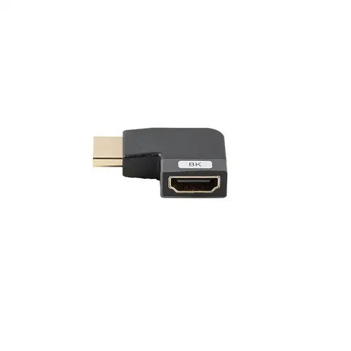 Lanberg AD-HDMI-09 adaptador de cable de vídeo HDMI tipo A (Estándar) Negro, Plata