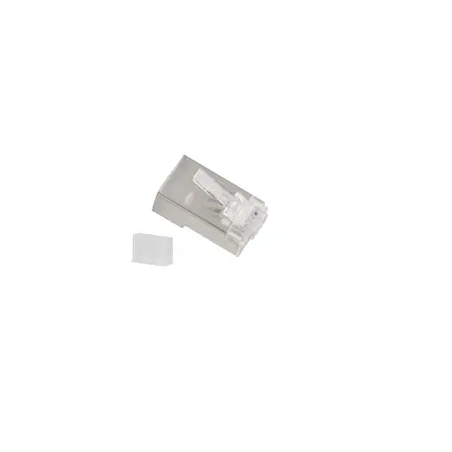 Lanberg PLS-6000 conector RJ-45 Acero inoxidable, Transparente