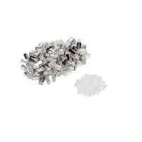 Lanberg PLS-6000 conector RJ-45 Acero inoxidable, Transparente