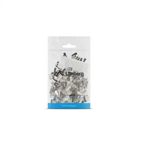 Lanberg PLS-6000 conector RJ-45 Acero inoxidable, Transparente