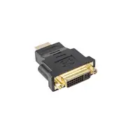 Lanberg AD-0014-BK cambiador de género para cable HDMI DVI-D (F) (24 + 5) Negro