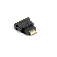 Lanberg AD-0014-BK cambiador de género para cable HDMI DVI-D (F) (24 + 5) Negro