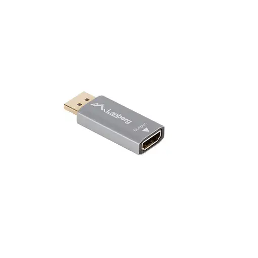 Lanberg AD-DP-HD-03 adaptador de cable de vídeo 0 m DisplayPort HDMI Plata