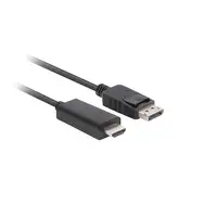 Lanberg CA-DPHD-11CC-0050-BK cambiador de género para cable DisplayPort HDMI Negro