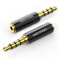 Vention Adaptador Jack BFBB0/ Jack 3.5 Macho - Jack 2.5 Hembra/ Negro