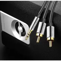 Vention Cable Estéreo BCFBG/ Jack 3.5 Macho - 2x RCA Macho/ 1.5m/ Negro