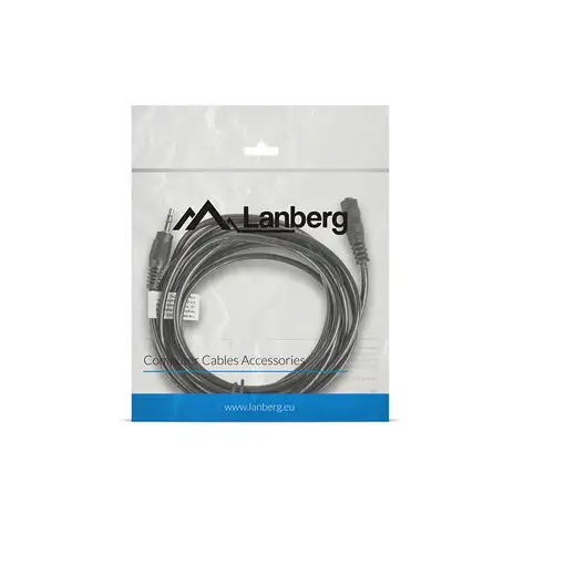 Lanberg CA-MJFJ-10CC-0030-BK cable de audio 3 m 3,5mm Negro