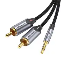Vention Cable Estéreo BCNBI/ Jack 3.5 Macho - 2x RCA Macho/ 3m/ Gris