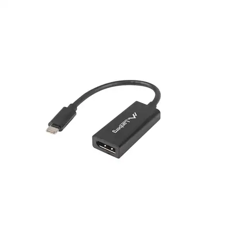 Lanberg AD-UC-DP-01 adaptador de cable de vídeo 0,15 m USB Tipo C DisplayPort Negr