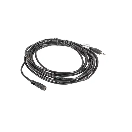 Lanberg CA-MJFJ-10CC-0050-BK cable de audio 5 m 3,5mm Negro