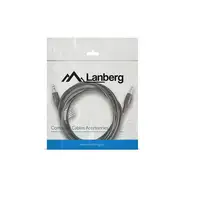 Lanberg CA-MJMJ-10CC-0020-BK cable de audio 2 m 3,5mm Negro