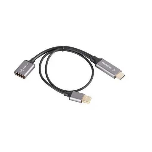 Lanberg AD-HD-DP-02 adaptador de cable de vídeo 0,2 m HDMI tipo A (Estándar) Displ