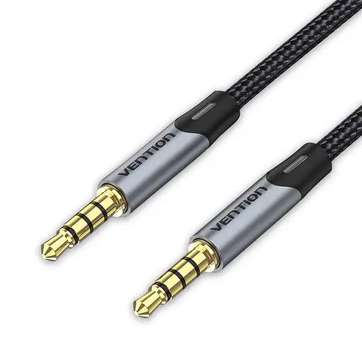 Vention Cable Estéreo BAQHF/ Jack 3.5 Macho - Jack 3.5 Macho/ 1m/ Gris