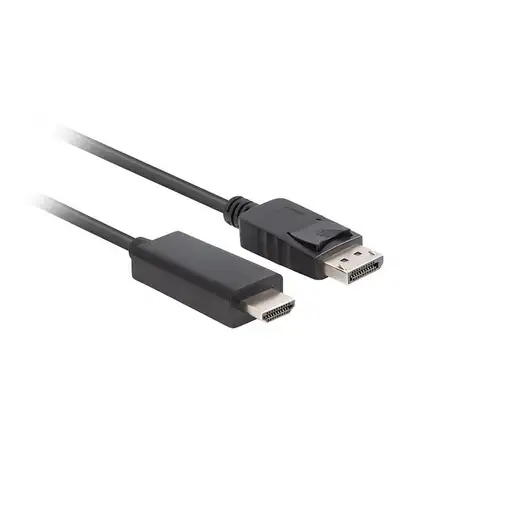 Lanberg CA-DPHD-11CC-0030-BK cambiador de género para cable DisplayPort HDMI Negro