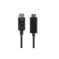Lanberg CA-DPHD-11CC-0010-BK cambiador de género para cable DisplayPort HDMI Negro