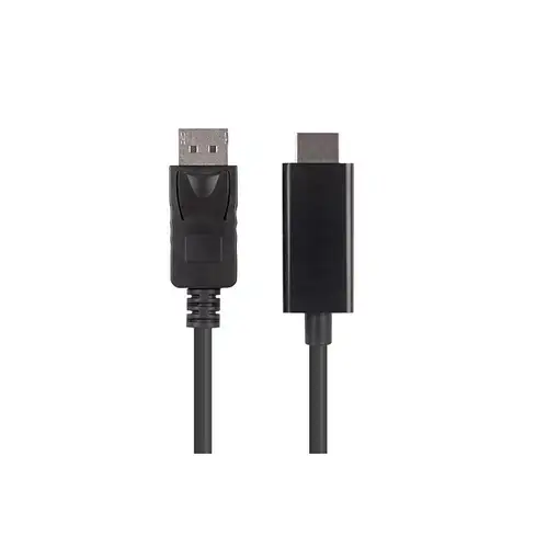 Lanberg CA-DPHD-11CC-0010-BK cambiador de género para cable DisplayPort HDMI Negro