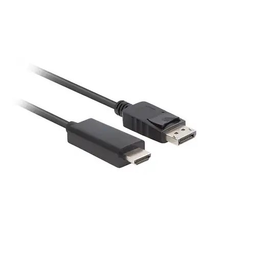Lanberg CA-DPHD-11CC-0010-BK cambiador de género para cable DisplayPort HDMI Negro
