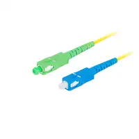Lanberg FO-SASU-SS21-0010-YE Cable de fibra óptica e InfiniBand 1 m SC Amarillo