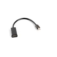 Lanberg AD-0005-BK adaptador de cable de vídeo 0,2 m Mini DisplayPort HDMI tipo A