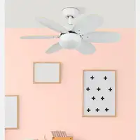 Fabrilamp 175791601 ventilador Haya, Blanco
