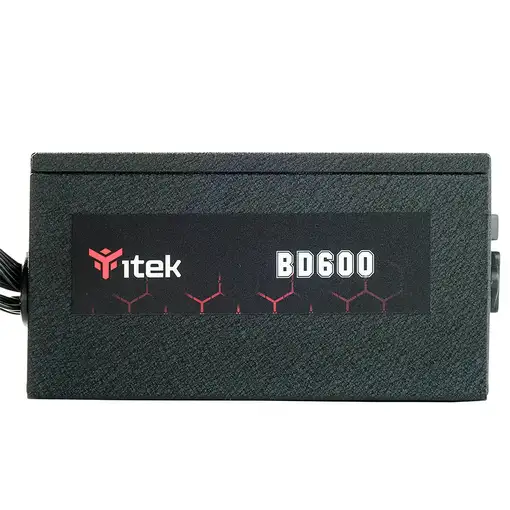 itek BD600 unidad de fuente de alimentación 600 W 24-pin ATX ATX Negro