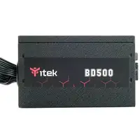 itek BD500 unidad de fuente de alimentación 500 W 24-pin ATX ATX Negro