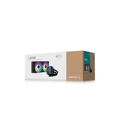 DeepCool LD240 Procesador Sistema de refrigeración líquida todo en uno 12 cm Negro