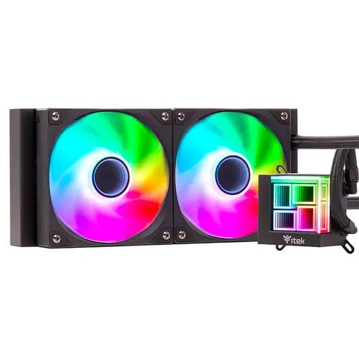 itek HYDRO CUBE 240B Procesador Kit de refrigeración líquida 12 cm Negro 1 pieza(s