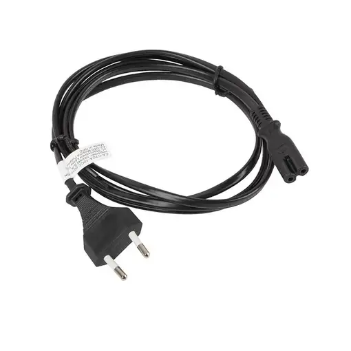 Lanberg CA-C7CA-10CC-0018-BK cable de transmisión Negro 1,8 m C7 acoplador CEE7/16