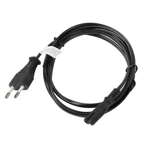 Lanberg CA-C7CA-10CC-0030-BK cable de transmisión Negro 3 m C7 acoplador CEE7/16