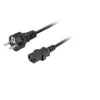 Lanberg CA-C13C-15CC-0018-BK cable de transmisión Negro 1,8 m C13 acoplador CEE7/7