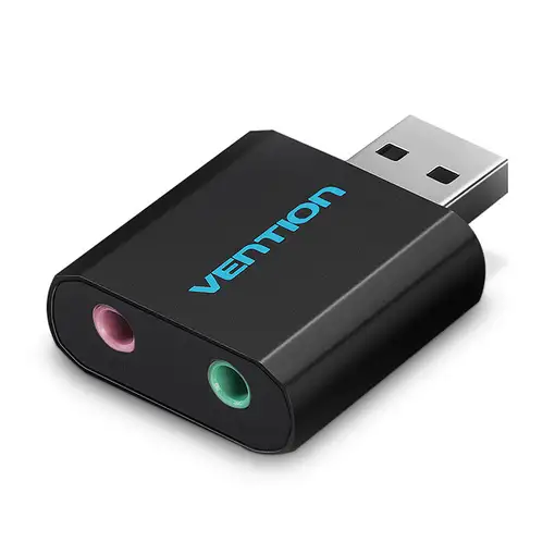 Vention Tarjeta de Sonido VAB-S17-B/ 2.1/ Negro