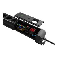 Lanberg SP1-05F-0300-BK base múltiple 3 m 5 salidas AC Interior Negro