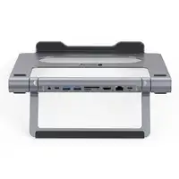 Techly ICA-NTB-DOCK91 Alámbrico USB 3.2 Gen 1 (3.1 Gen 1) Type-C Plata