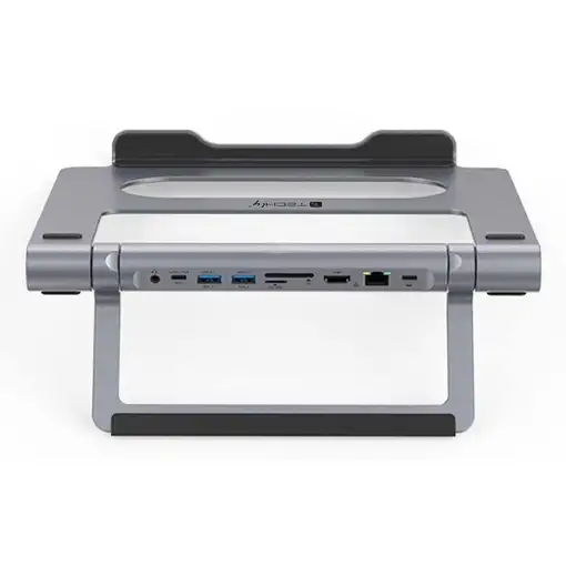 Techly ICA-NTB-DOCK91 Alámbrico USB 3.2 Gen 1 (3.1 Gen 1) Type-C Plata