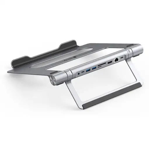 Techly ICA-NTB-DOCK91 Alámbrico USB 3.2 Gen 1 (3.1 Gen 1) Type-C Plata