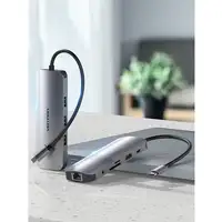 Vention Docking USB Tipo-C TOLHB/ 1xHDMI/ 3xUSB/ 1xUSB Tipo-C PD/ 1xRJ45 1xLector