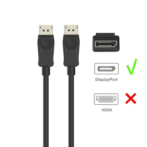 Ewent EC1400 cable DisplayPort 1 m Negro
