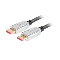 Lanberg CA-DPDP-20CU-0018-BK cable DisplayPort 1,8 m Negro, Plata