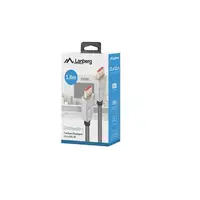 Lanberg CA-DPDP-20CU-0018-BK cable DisplayPort 1,8 m Negro, Plata