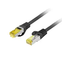 Lanberg PCF6A-10CU-0200-BK cable de red Negro 2 m Cat6a S/FTP (S-STP)