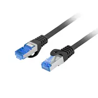 Lanberg PCF6A-10CC-0025-BK cable de red Negro 0,25 m Cat6a S/FTP (S-STP)
