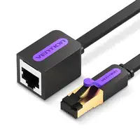 Vention Cable Alargador de Red RJ45 UTP ICBBL Cat.7/ 10m/ Negro