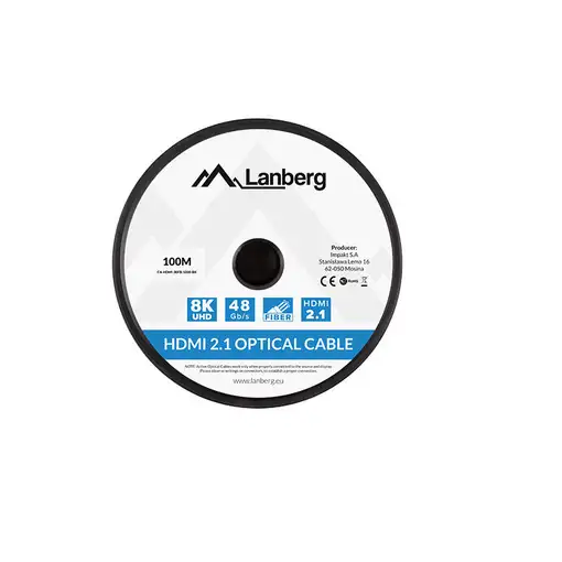 Lanberg CA-HDMI-30FB-1000-BK cable HDMI 100 m HDMI tipo A (Estándar) Negro