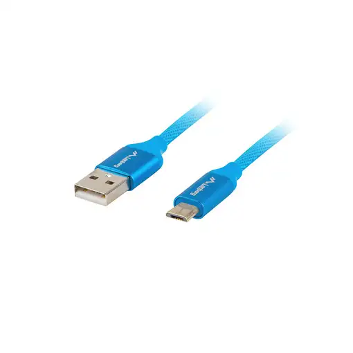 Lanberg CA-USBM-20CU-0010-BL cable USB USB 2.0 1 m Micro-USB A USB A Azul