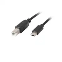 Lanberg CA-USBA-13CC-0030-BK cable USB USB 2.0 3 m USB B USB C Negro