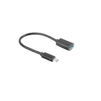 Lanberg AD-UC-UA-04 cable USB USB 3.2 Gen 1 (3.1 Gen 1) 0,15 m USB A USB C Negro