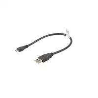 Lanberg CA-USBM-10CC-0003-BK cable USB USB 2.0 0,3 m Micro-USB B USB A Negro