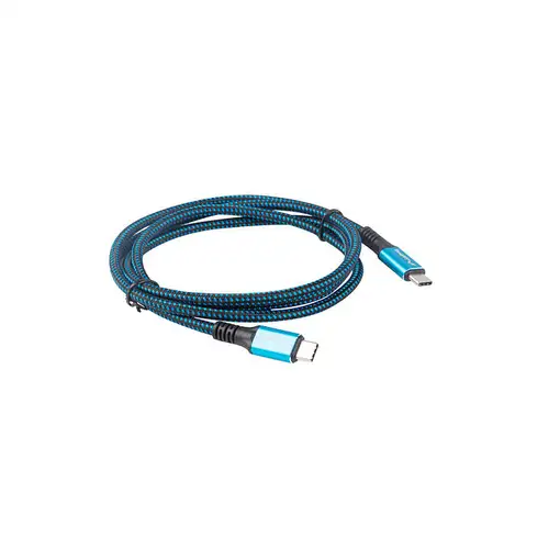Lanberg CA-CMCM-45CU-0012-BK cable USB USB4 Gen 2x2 0,12 m USB C Negro, Azul